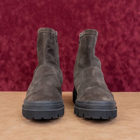 Vince Men Rale Graphite Waterproof Suede Zip Ankle Fashion Boots sz 12US EUR46 main image 4